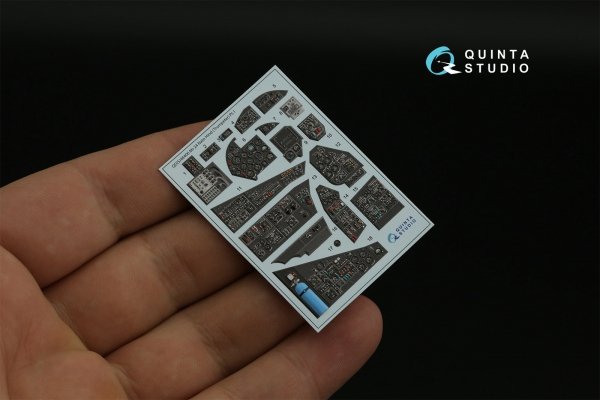 Quinta Studio QDS-48406 Mi-24 Nato Hind 3D-Printed &amp; coloured Interior on decal paper (Trumpeter)(Small version) 1/48