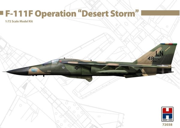 Hobby 2000 72038 General-Dynamics F-111F Operation &quot; Desert Storm &quot; 1/72