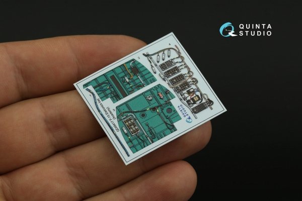 Quinta Studio QD48417 F-15C Eletronics bay 3D-Printed coloured Interior on decal paper (Academy) 1/48