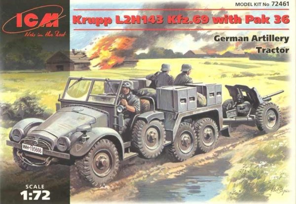 ICM 72461 Krupp L2H143 Kfz.69 with Pak 36 (1:72)