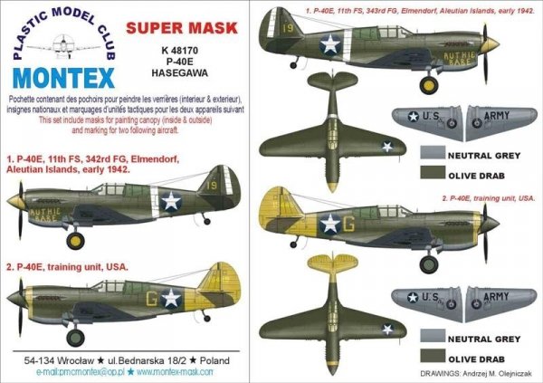 Montex K48170 P-40E 1/48