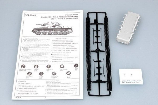 Trumpeter 07232 Russia KV-1 M1941 &quot;KV Small Turret&quot;TANK (1:72)