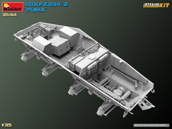 MiniArt 35414 Sd.Kfz. 234/2 PUMA. INTERIOR KIT 1/35