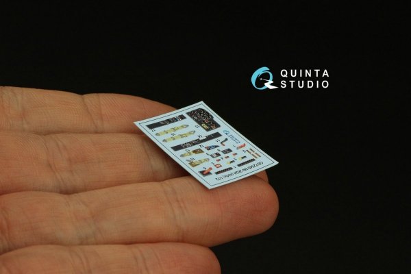 Quinta Studio QD72049 Me-262A 3D-Printed &amp; coloured Interior on decal paper (Airfix) 1/72