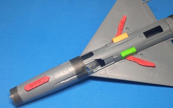 Omask 748131 Mig 21 F Wheel Bay Plugs - EVA foam plugs for wheel bays (for Eduard) 1/48