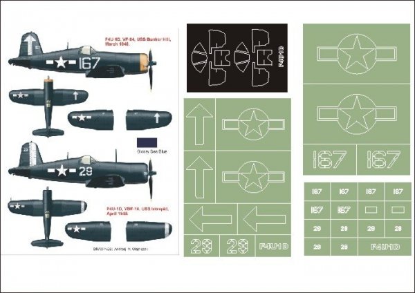 Montex K32125 F4U-1D Corsair 1/32