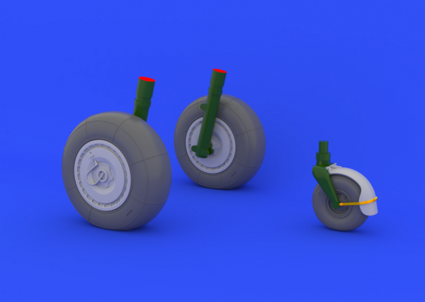 Eduard 632024 Ju 88 wheels late 1/32 (Revell)