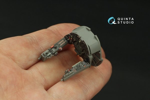 Quinta Studio QD48460 F4U-2 Corsair 3D-Printed coloured Interior on decal paper (Magic Factory) 1/48