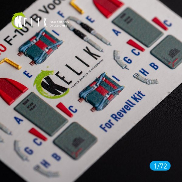KELIK K72130 F-101 Voodoo - interior 3D decals for Revell kit 1/72