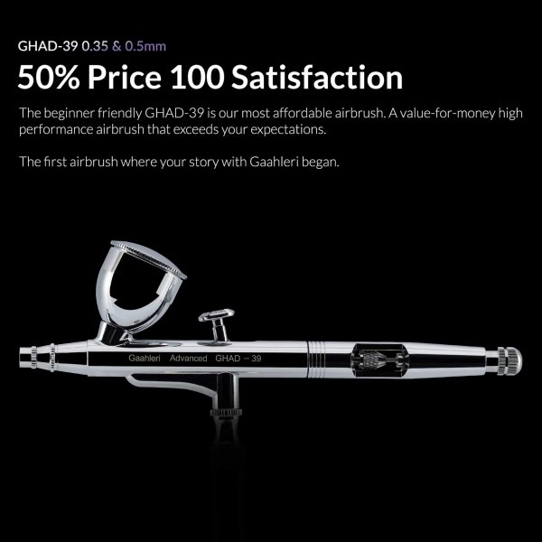 Gaahleri 40133 Advanced Series GHAD-39 Airbrush 0,35 mm &amp; 0,5 mm, 1/4 oz &amp; 1/2 oz