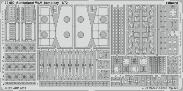 Eduard 72690 Sunderland Mk. V bomb bay SPECIAL HOBBY 1/72