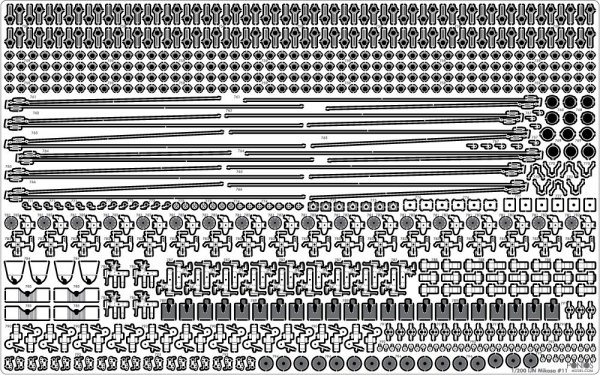 Pontos 23008F1 IJN MIKASA 1905 Detail Up Set 1/200