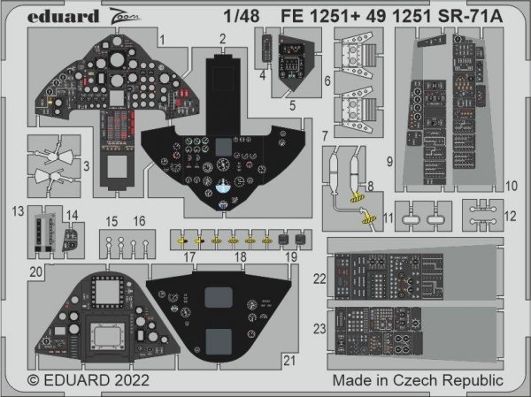 Eduard 491251 SR-71A interior REVELL 1/48