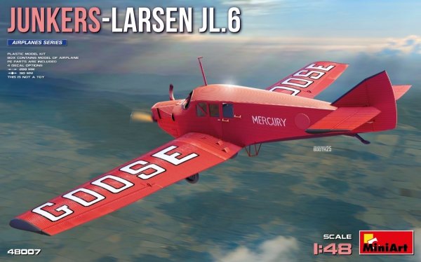 MiniArt 48007 Junkers-Larsen JL.6 1/48