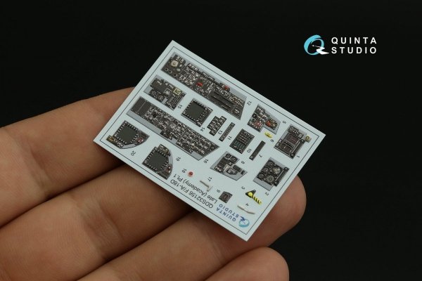 Quinta Studio QDS-32156 F/A-18D late 3D-Printed &amp; coloured Interior on decal paper (Academy) (Small version) 1/32