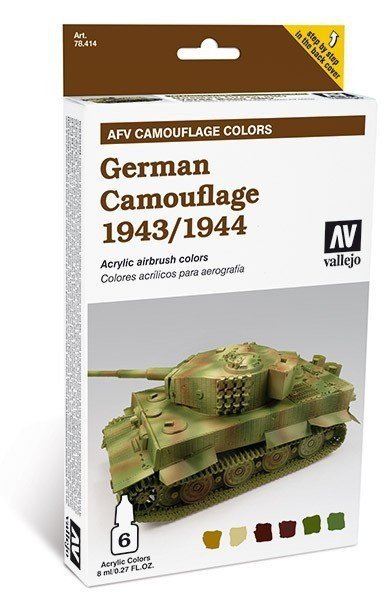 Vallejo 78414 German Camouflage 1943-1944 6x18ml.