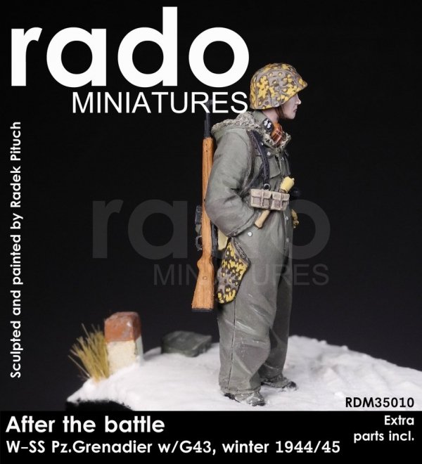 RADO Miniatures RDM35010 After the battle, W-SS Panzergrenadier w/G43, winter 1944/45 (1:35)