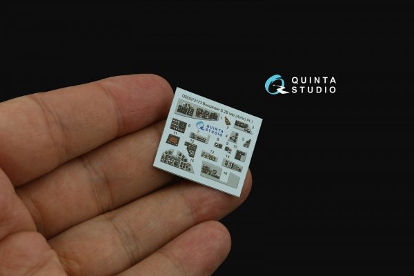 Quinta Studio QDS-72173 Blackburn Buccanneer S.2B Late 3D-Printed &amp; coloured Interior on decal paper (Airfix) (small version) 1/72