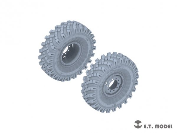 E.T. Model P35-116 Russian URAL-4320 Truck Weighted Road Wheels(3D Printed) For TRUMPETER Kit 1/35