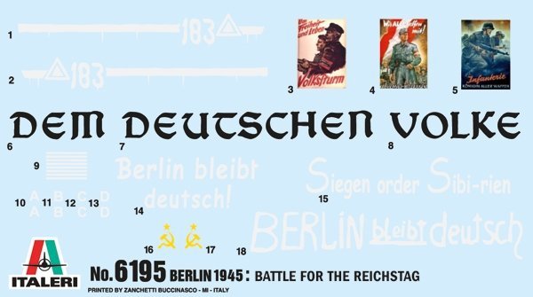Italeri 6195 Battle for the Reichstag 1945 - BATTLE SET 1/72