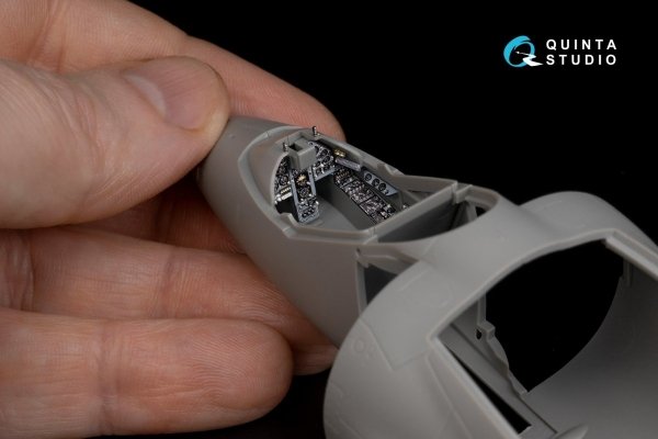 Quinta Studio QDS-48292 AV-8A Late 3D-Printed &amp; coloured Interior on decal paper (Kinetic) (Small version) 1/48