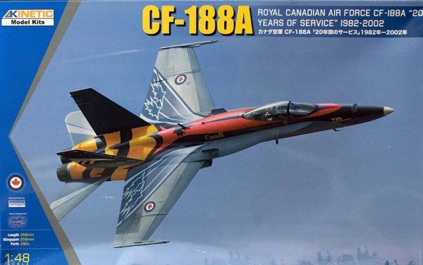 Kinetic K48079 CF-188A 20 Years of Service RCAF 1/48