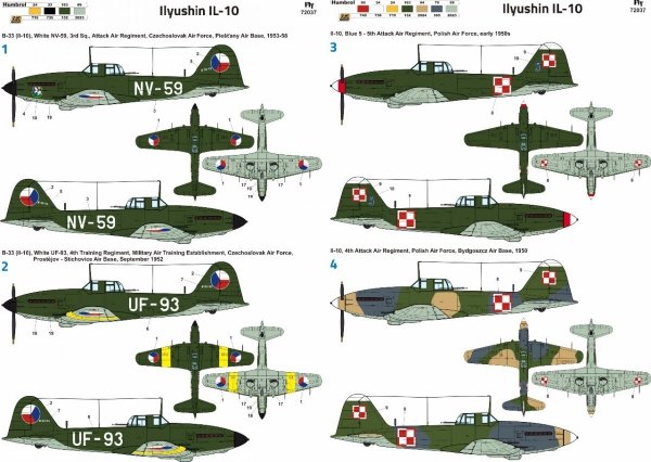 Fly 72037 Ilyushin Il-10 Post-war service 1:72
