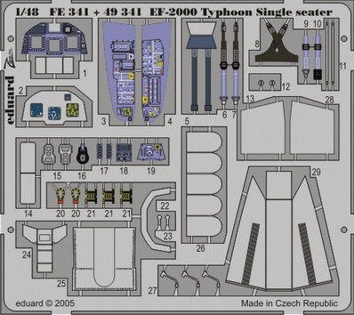 Eduard FE341 EF-2000 Typhoon Single Seater 1/48 Italeri