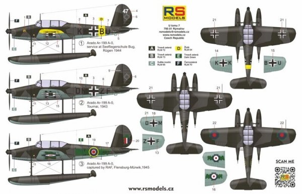 RS Models 92272 Arado Ar 199 late version 1/72