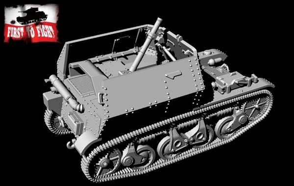 First To Fight PL124 - Niemiecki moździerz 8 cm na lekkim czołgu rozpoznawczym AMR 35(f) 1/72
