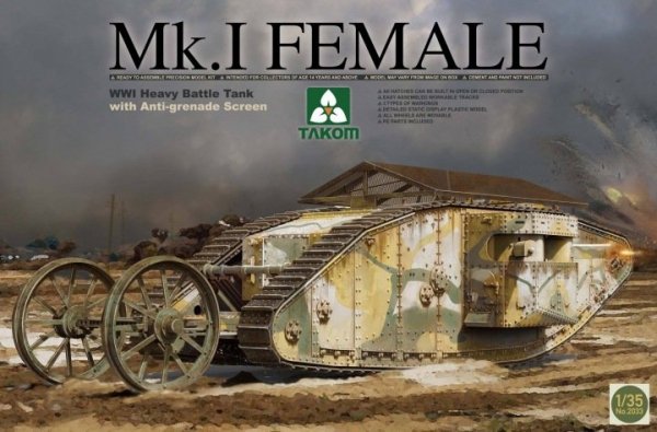 Takom 2033 WWI Heavy Battle Tank Mk.I Female