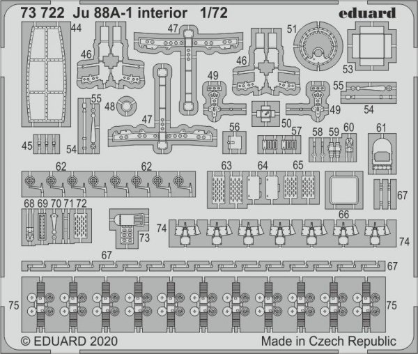Eduard 73722 Ju 88A-1 interior 1/72 REVELL