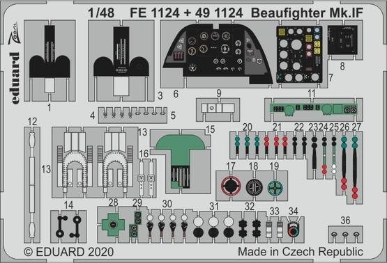 Eduard FE1124 Beaufighter Mk.IF REVELL 1/48