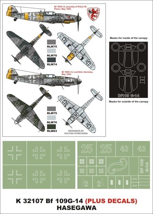 Montex K32107 Bf 109G-14 1/32