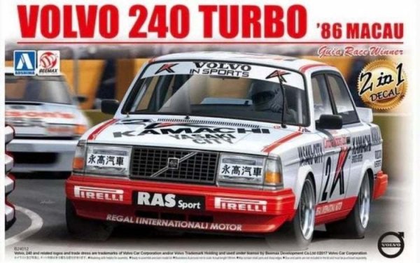 Beemax 24012 Volvo 240 Turbo '86 MACAU Guia Race Winner 1/24