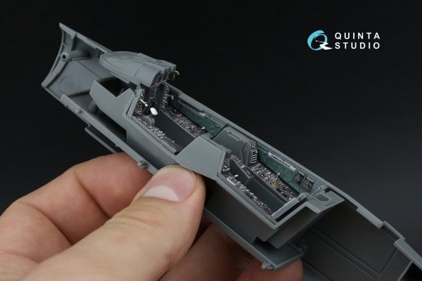 Quinta Studio QD48593 F-14D Super Tomcat 3D-Printed &amp; coloured Interior on decal paper (GWH) 1/48