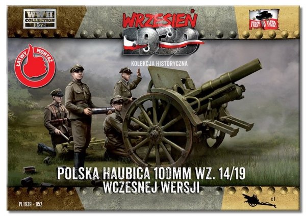 First to Fight PL052 Polska haubica 100mm wz. 14/19 wczesnej wersji (1:72)