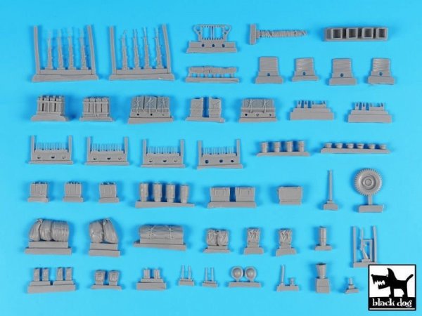 Black Dog T35224 British SAS jeep Africa accessories set 1/35