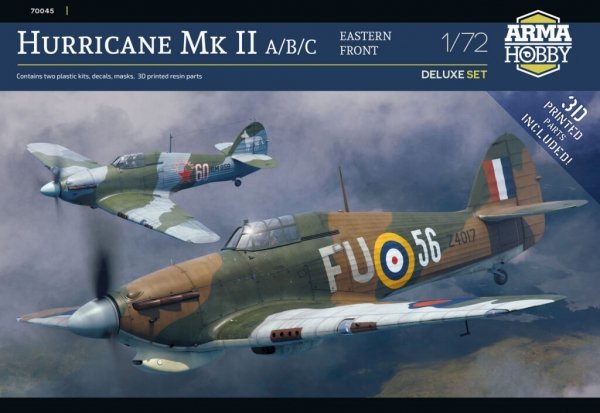 Arma Hobby 70045 Hurricane Mk II A/B/C Eastern Front Deluxe Set 1/72