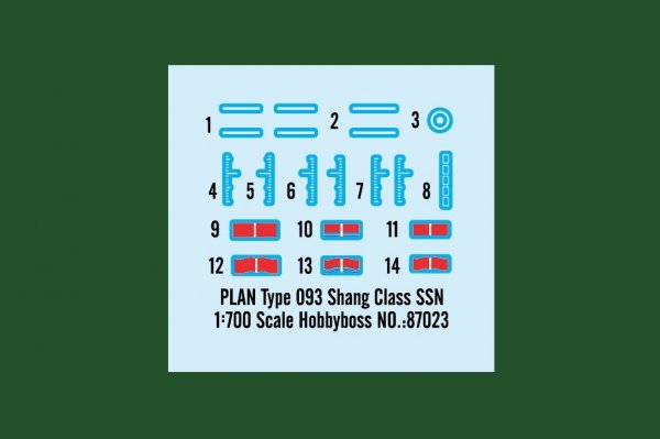 Hobby Boss 87023 PLAN Type 093 Shang Class SSN 1/700