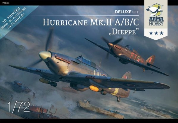 Arma Hobby 70054 Hurricane MkII A/B/C/ &quot;Dieppe&quot; Delux Set 1/72