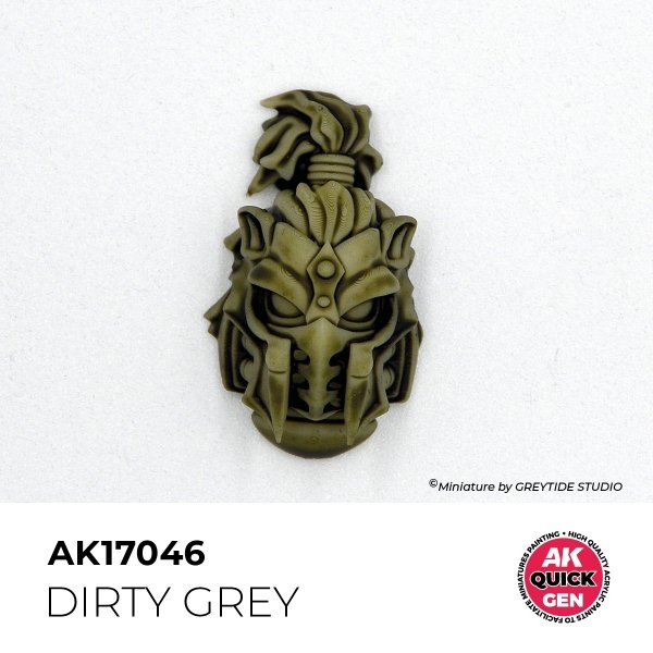 AK Interactive AK17046 DIRTY GREY – QUICK GEN COLOR 18ml