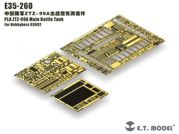 E.T. Model E35-260 PLA ZTZ-99A Main Battle Tank for Hobby Boss 83892 1/35