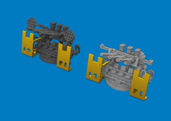 Eduard 653021 IJN Type 96 25mm AA Gun (Triple) 1/350