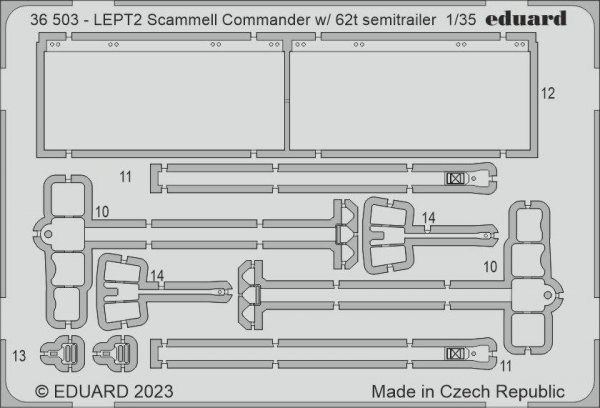 Eduard 36503 Scammel Commander w/ 62t semitrailer HOBBY BOSS 1/35