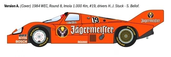 Italeri 3678 Porsche 956 Jägermeister 1/24