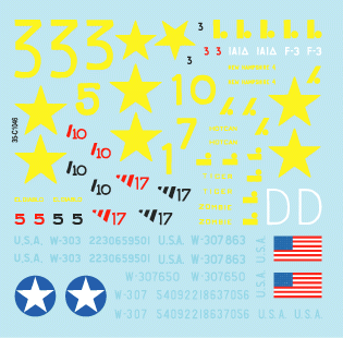 Star Decals 35-C1046 US in North Africa 1942-43 # 2 1/35