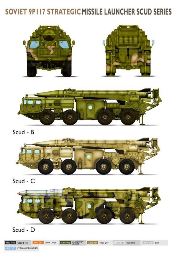 Modelcollect UA72138 Soviet (9P117M1) Laungher with R17 rocket of 9K72 missile complex &quot;ELBRUS&quot; (SCUD B) 1/72