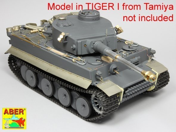 Aber 16143 Tiger I, E Tunezyjski z 501 Abt.- boczne błotniki 1/16