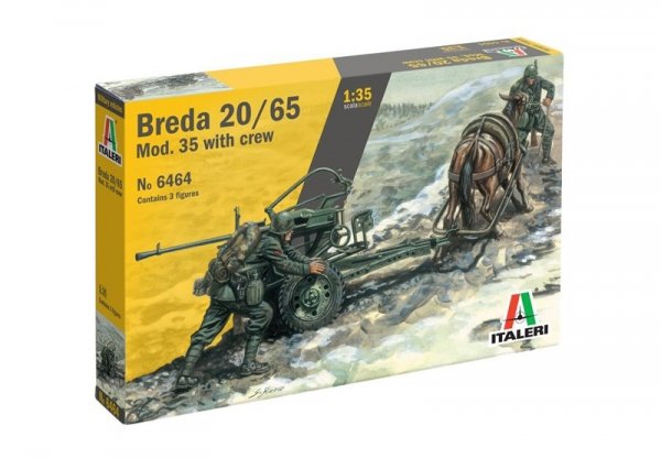 Italeri 6464 Horse Drawn Breda 20 1/35